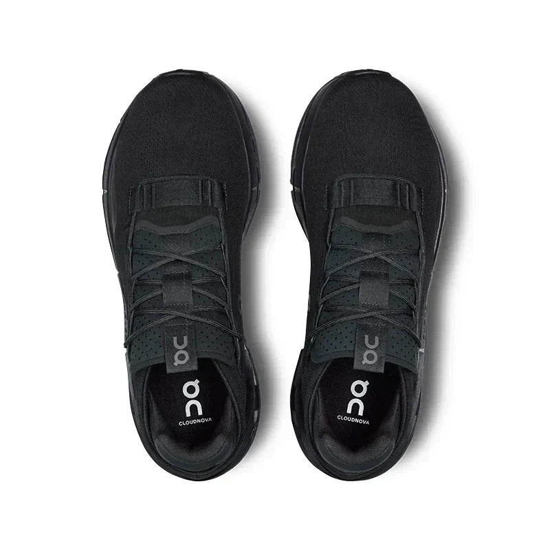 On Cloudnova 2 All Black sneaker - top view